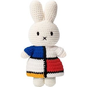 Just Dutch Miffy Handmade And Her Mondrian Dress Plush Knit Toy